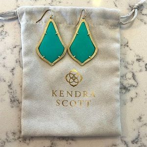 Teal Kendra Scott earrings